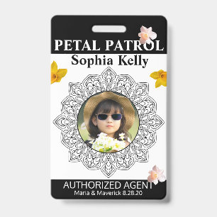Badge Insigne de Fille des Fleurs Patrouille des Pétales