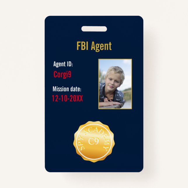 Badge Insigne de l'agent secret du FBI (Devant)