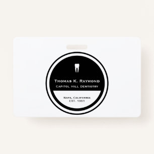 Badge Insigne de l'employé dentaire