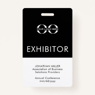Badge Insigne de l'exposant du logo de l'entreprise pers