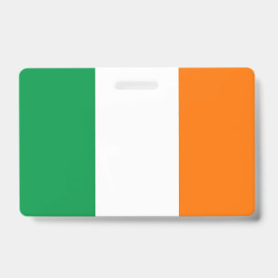 Badge Insigne de nom avec drapeau d'Irlande