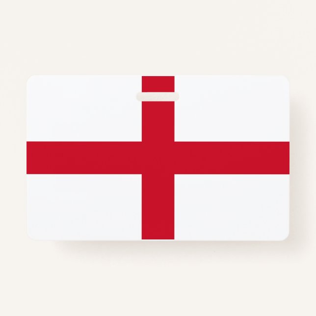Badge Insigne de nom avec le drapeau de l'Angleterre, Ro (Devant)