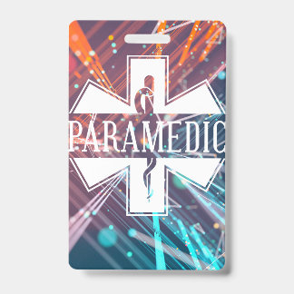 Badge Insigne de nom de technicien ambulancier paramédic