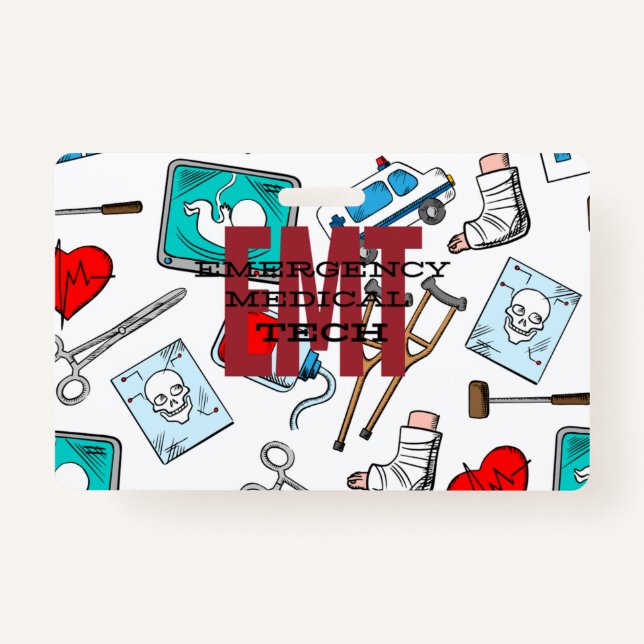 Badge Insigne de nom EMT (Devant)