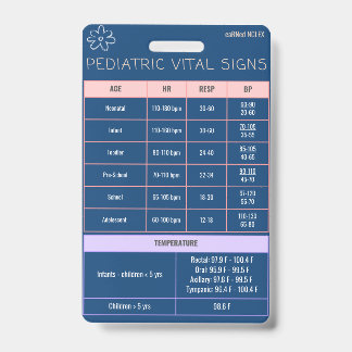 Badge Insigne de pédiatrie Référence rapide