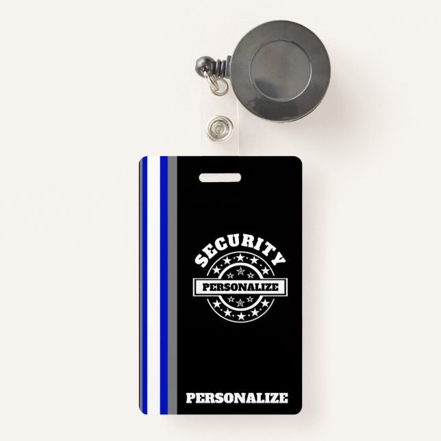 Badge Insigne de plastique de sécurité (Front with Retractable)