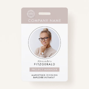 Badge Insigne de sécurité de l'entreprise - photo de l'e
