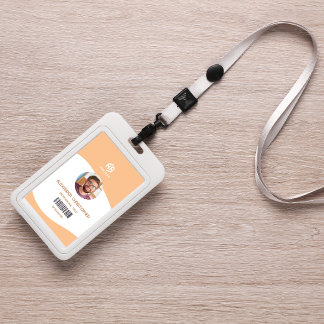 Badge Insigne d'employé de l'entreprise minimaliste mode