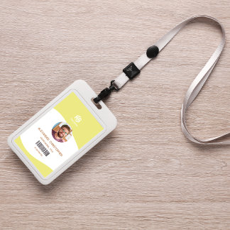 Badge Insigne d'employé de l'entreprise minimaliste mode