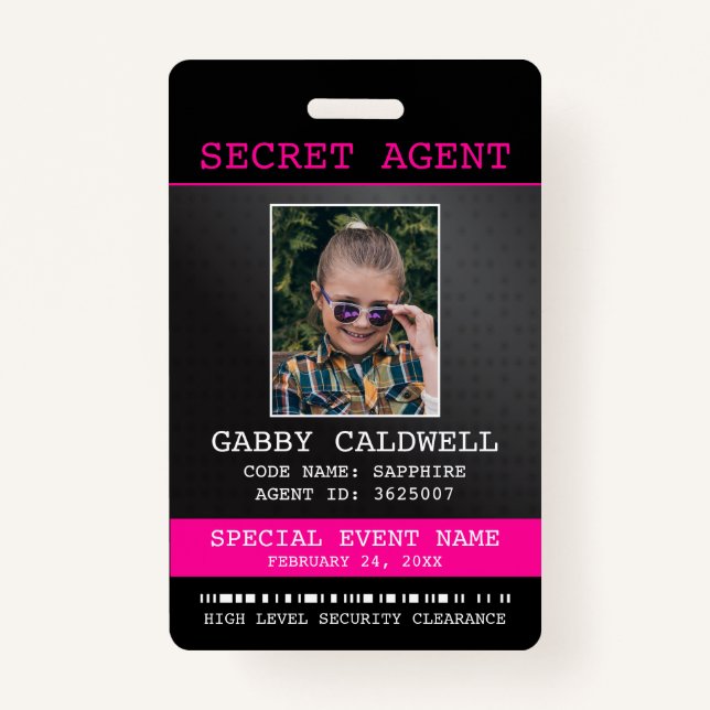 Badge Insigne d'espionnage de l'agent secret (Devant)