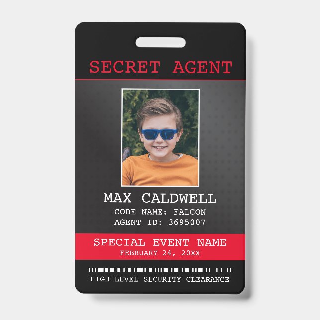 Badge Insigne d'espionnage de l'agent secret (Front)