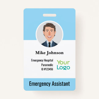 Badge Insigne d'identification photo d'employé Médicale 