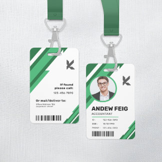 Badge Insigne d'identité du comptable professionnel mode