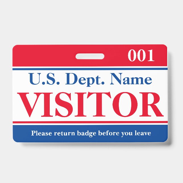 Badge Insigne du visiteur (Avant)