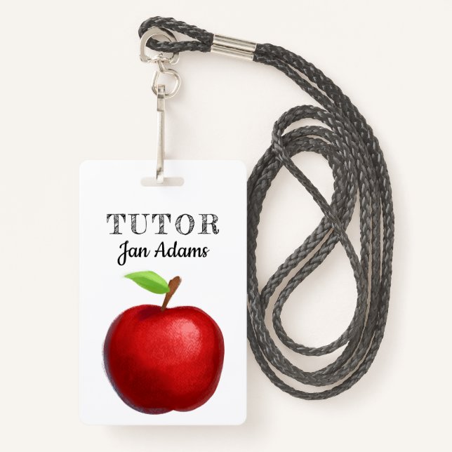 Badge Insigne enseignant du tuteur (Devant avec lanière)