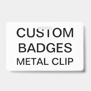 Badge INSIGNE ESCAMOTABLE d'AGRAFE personnalisé par