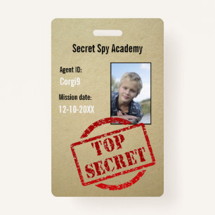 Badge Insigne Invitation de l'agent secret du parti espi