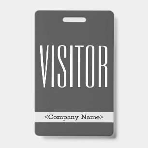 Badge Insigne moderne "VISITOR"