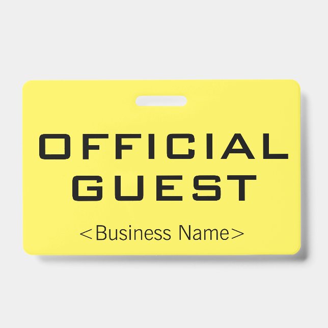 Badge Insigne "OFFICIAL GUEST" (Front)