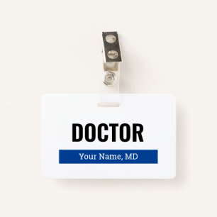 Badge Insigne personnalisé avec clip pour médecin MD