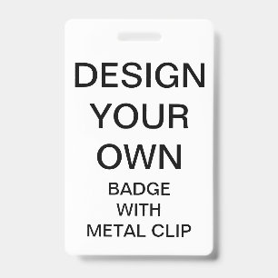 Badge INSIGNE personnalisé par coutume AVEC l'AGRAFE EN