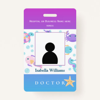 Badge Insigne pour dentiste, employé de l'hôpital, enfan