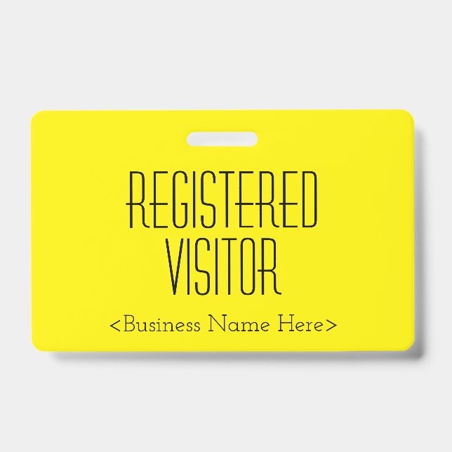 Badge Insigne tendance "VISITEUR INSCRIT" (Front)