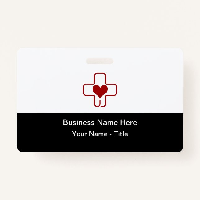 Badge Insignes de nom personnalisé pour la santé profess (Devant)