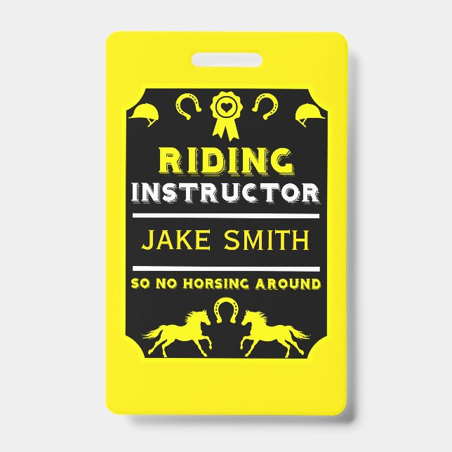 Badge Instructeur d'équitation (Front)