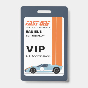 Badge Invitation d'anniversaire des Pass VIP de Fast One