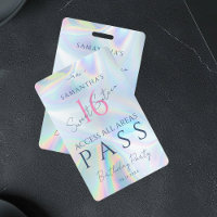 Invitation holographique d'accès VIP pour 16e anni