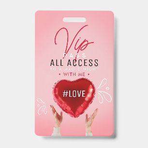 Badge Invitation pour un événement romantique