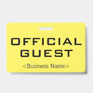 Badge « INVITÉ OFFICIEL » simple