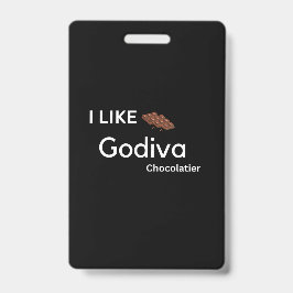 Badge J'aime godiva