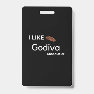 Badge J'aime godiva