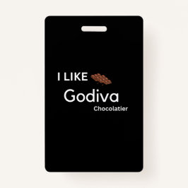 Badge J'aime godiva