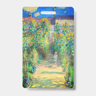Badge Jardin de fleurs de Monet
