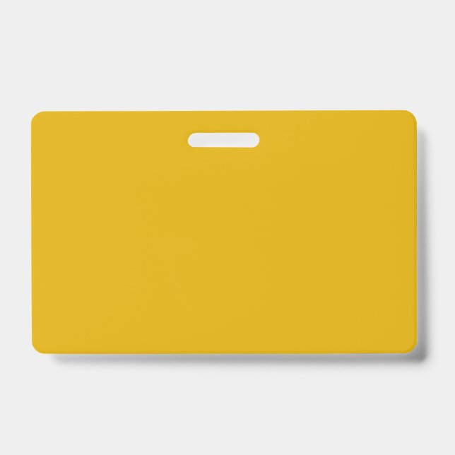 Badge Jaune Moutarde Uni (Avant)