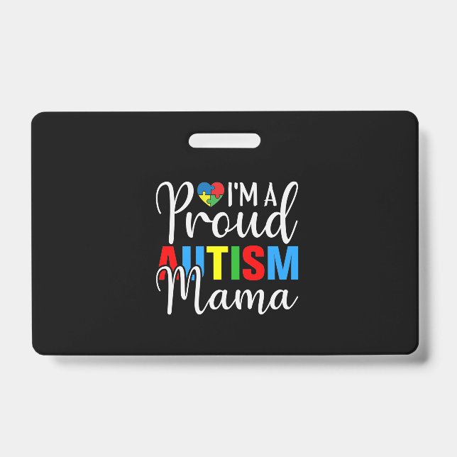 Badge Je suis une mère fière de l'autisme (Avant)