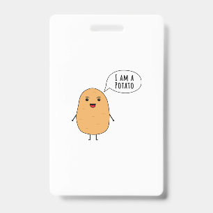 Badge Je suis une pomme de terre