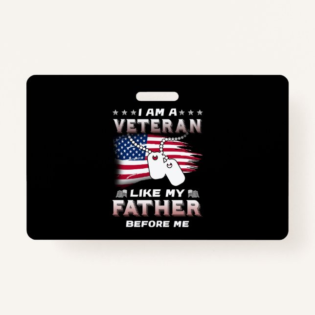 Badge Je Suis Vétérinaire Comme Mon Père Avant Moi Vétér (Devant)