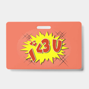 Badge Je t'aime