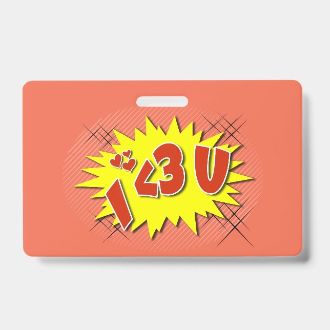 Badge Je t'aime (Avant)