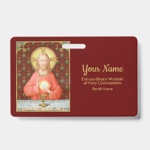 Badge Jésus instituant l'Eucharistie (SAU45; pour les EM
