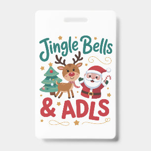 Badge Jingle Bells ADLS Ergothérapie OT Renne