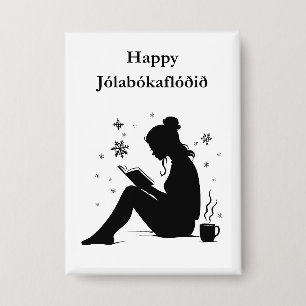 Badge Jolabokaflod - Islande Livre Flood