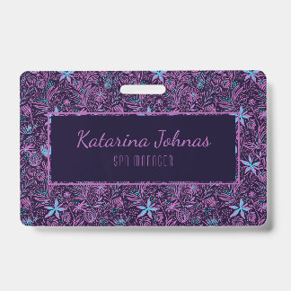 Badge Jolie Feminine Tropical Spa Style Mini Bus