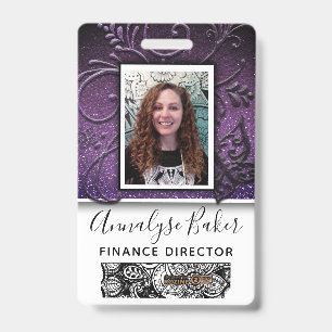Badge Jolie photo professionnelle CNA infirmière avec no