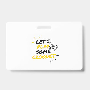 Badge Joueur du Croquet