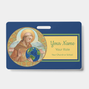 Badge Jour de la Terre & Saint François d'Assise (Style